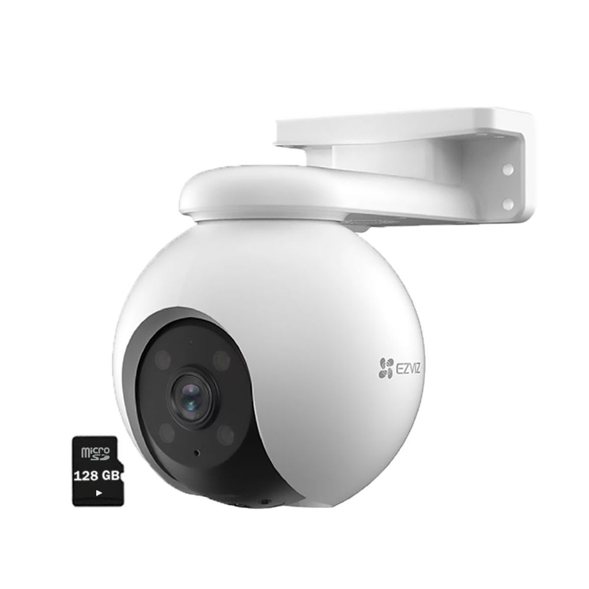 EZVIZ - Cámara Wifi H8 PRO 3K 5mp  Ezviz Exterior 360° Alarma Inteligente +SD 128GB
