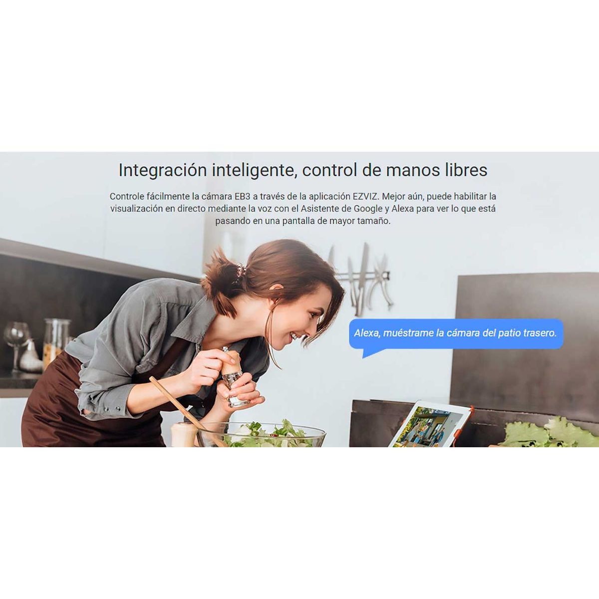 EZVIZ - Cámara Seguridad Inalambrico EB3 2K Ezviz Exterior con Panel Solar