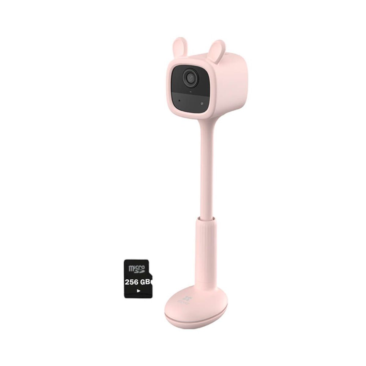 EZVIZ - Cámara Vigilancia para Bebé BM1 Full Hd Ezviz Rosado batería +Sd 256GB