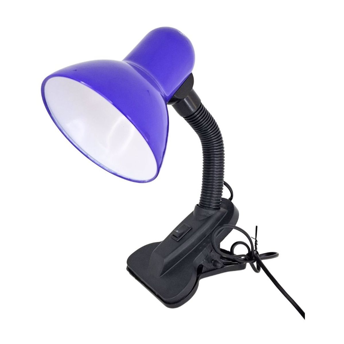 GENERICO - Lampara de Escritorio Flexible con Clip - Morado