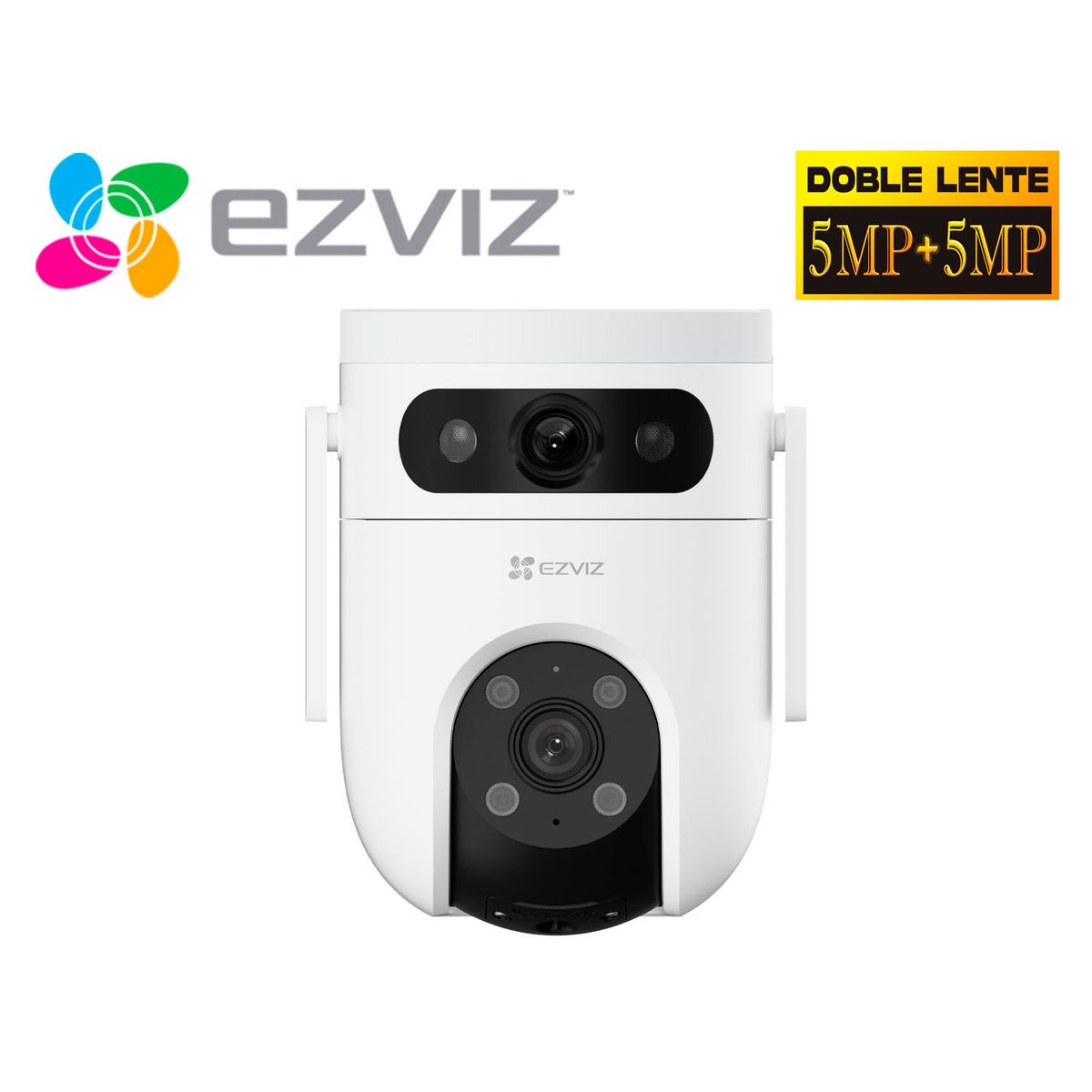 EZVIZ - Cámara H9C 5MP + 5MP Ezviz Binocular WiFi Exterior Giratoria 360º