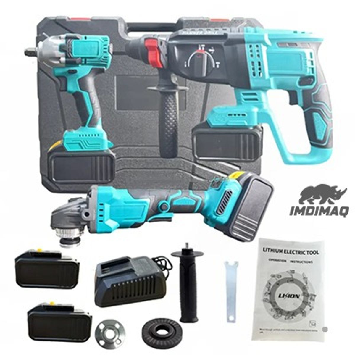 GENERICO - COMBO DE 3 HERRAMIENTAS INALÁMBRICAS MULTIFUNCIONALES 21V