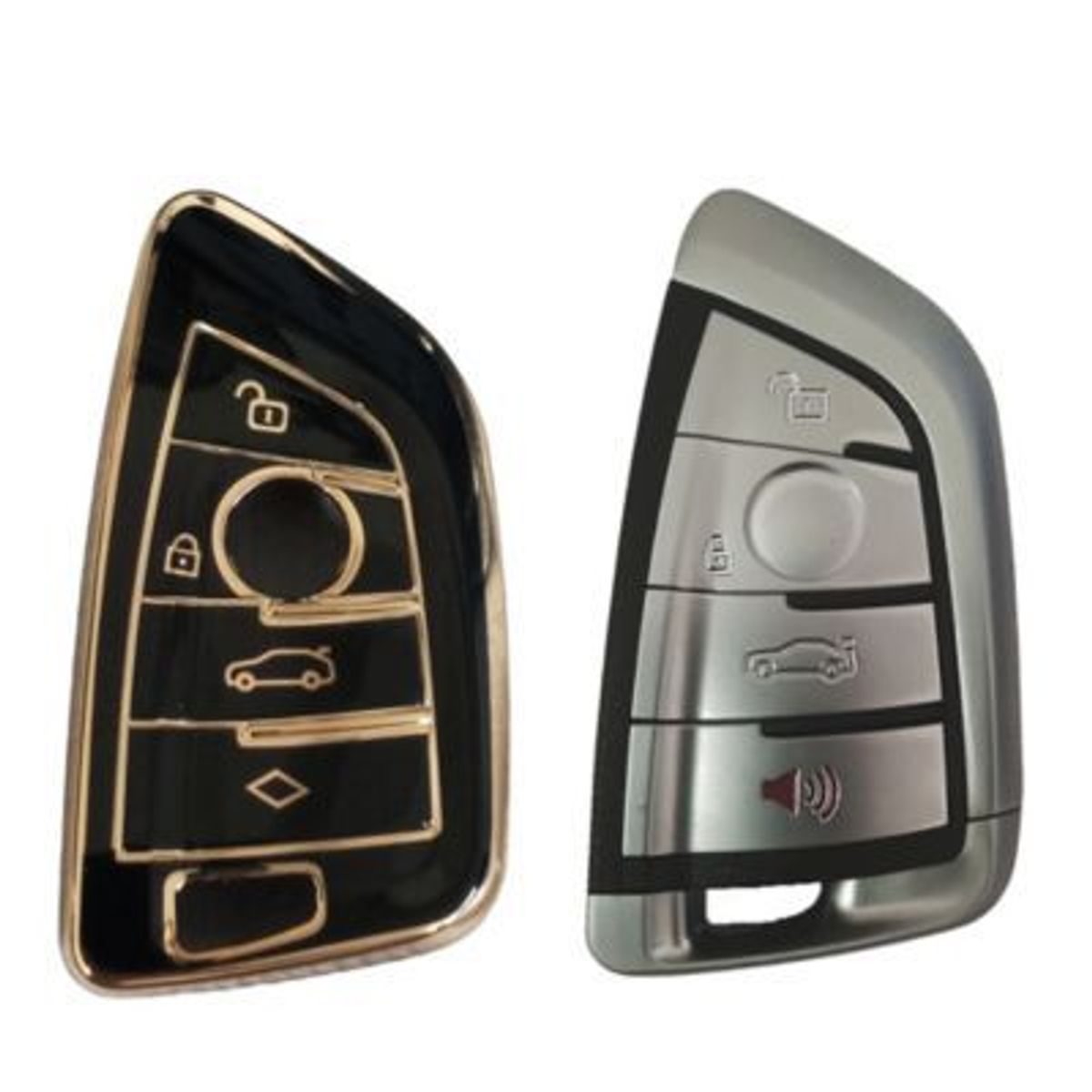 GENERICO - SKSTORE Funda Protectora TPU Llave Smart 04 Botones para BMW