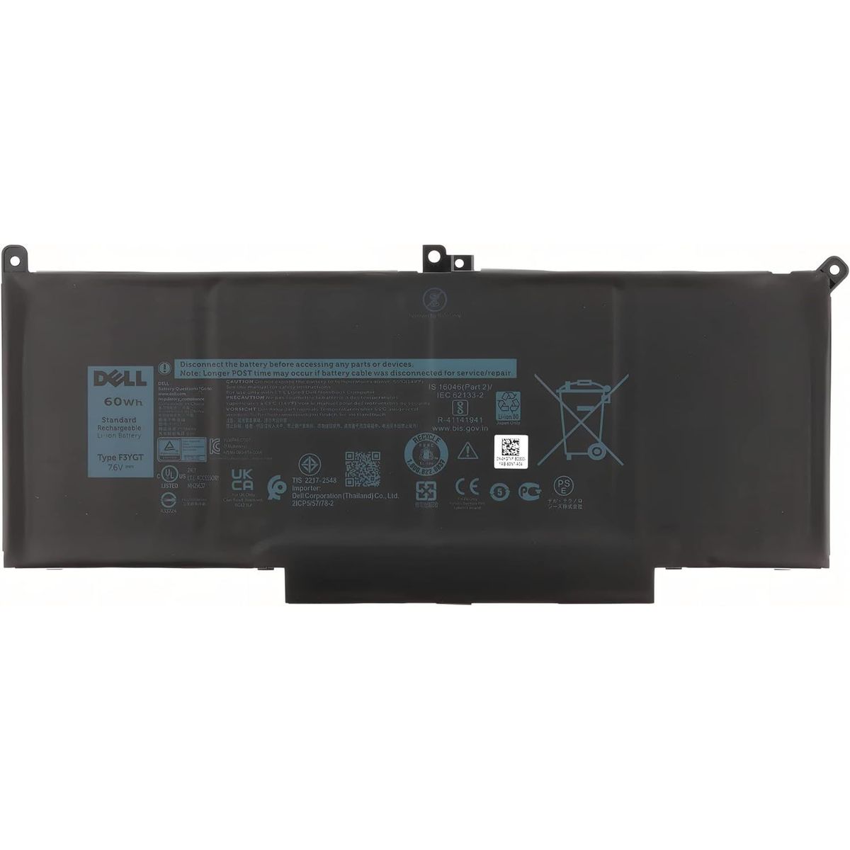 DELL - Bateria Dell F3YGT latitude 7490,   7480, 7280, 7290, 7380