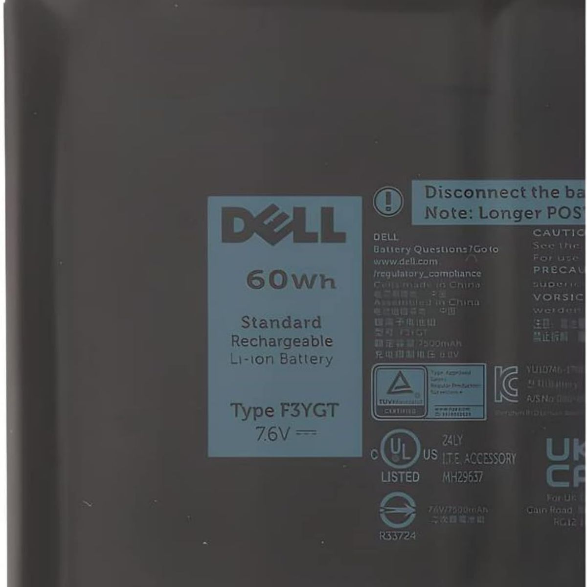 DELL - Bateria Dell F3YGT latitude 7490,   7480, 7280, 7290, 7380