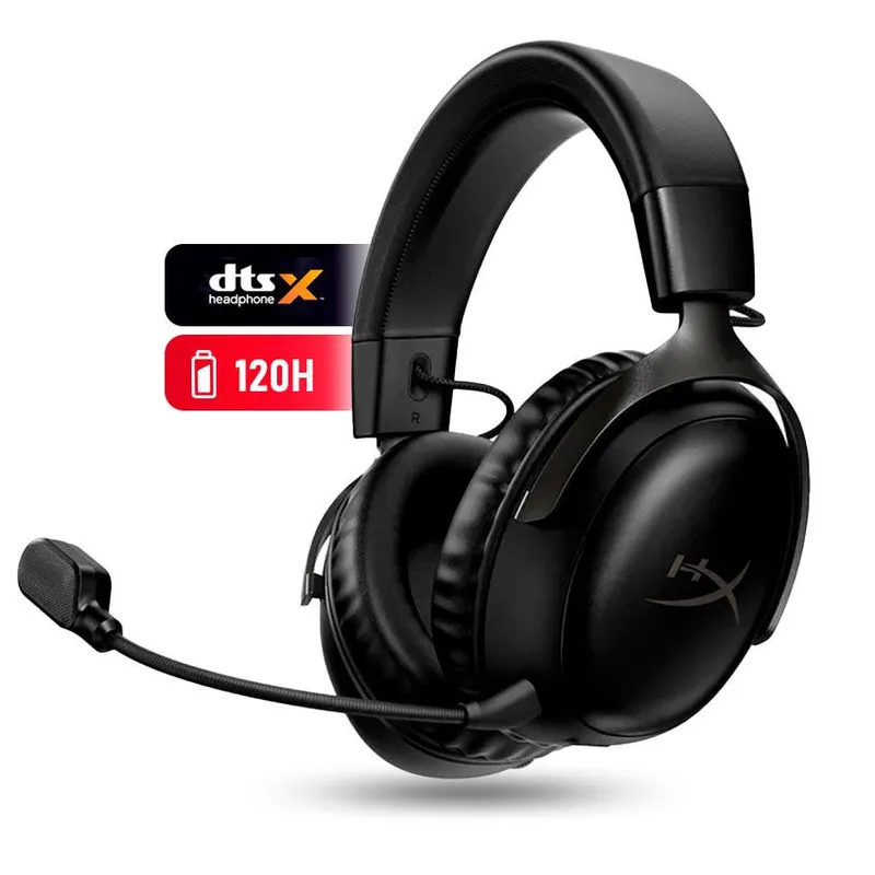 HYPERX - Audífono Gamer HyperX Cloud III Wireless 120H - Negro