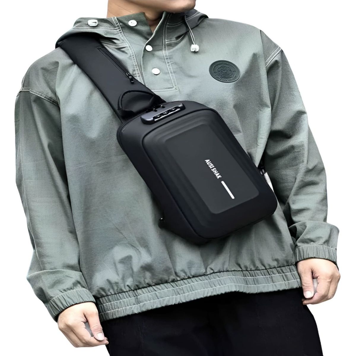 GENERICO - Mochila  Antirrobo Usb - Caballero