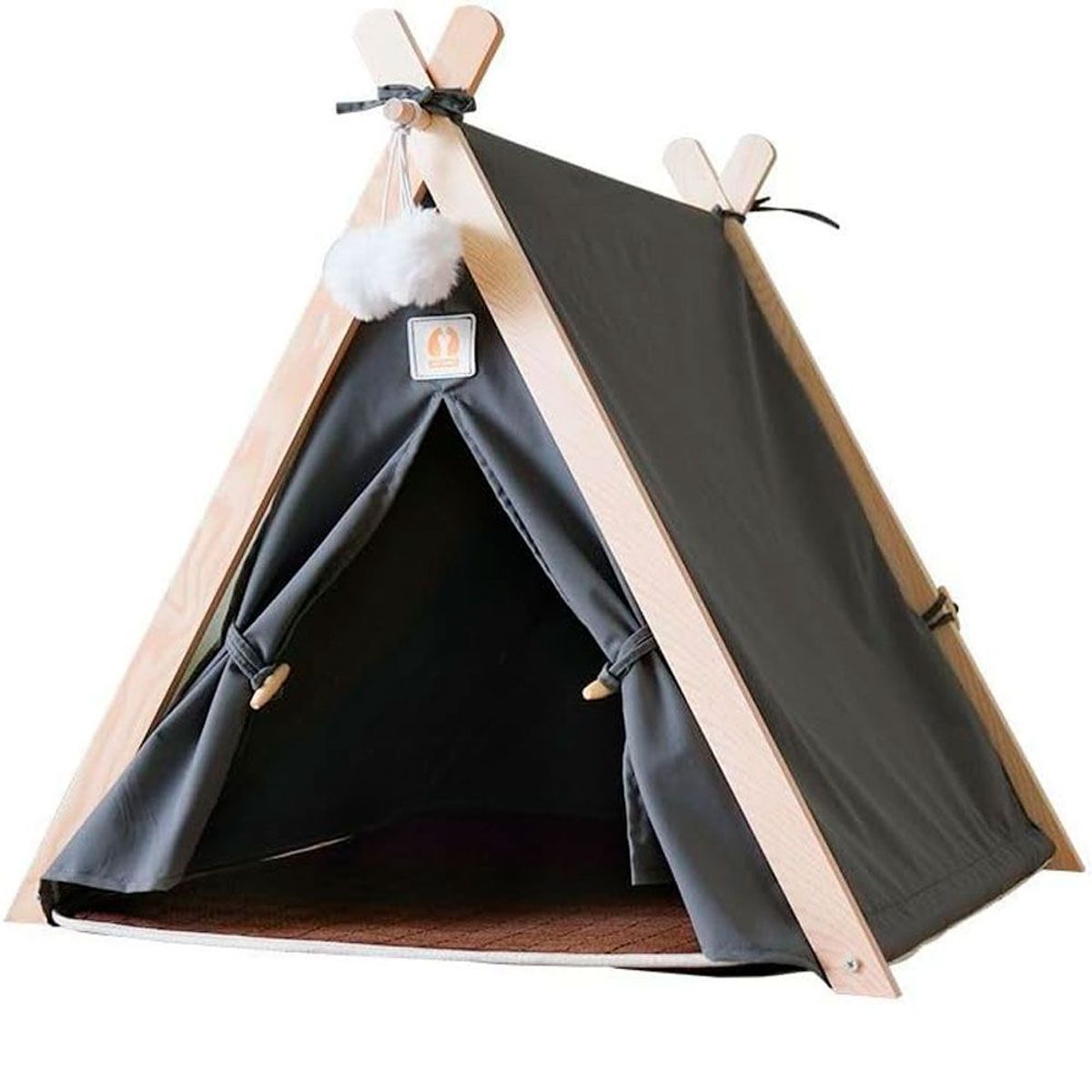 QUE PATAS PET SHOP - Tienda de Campaña Negra para Mascotas