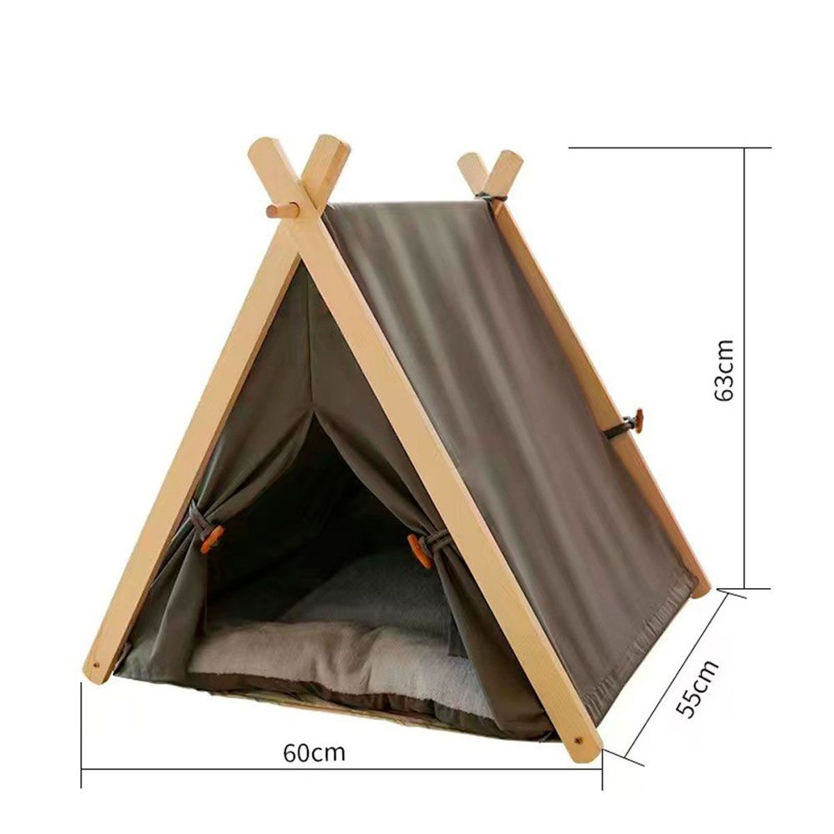 QUE PATAS PET SHOP - Tienda de Campaña Negra para Mascotas