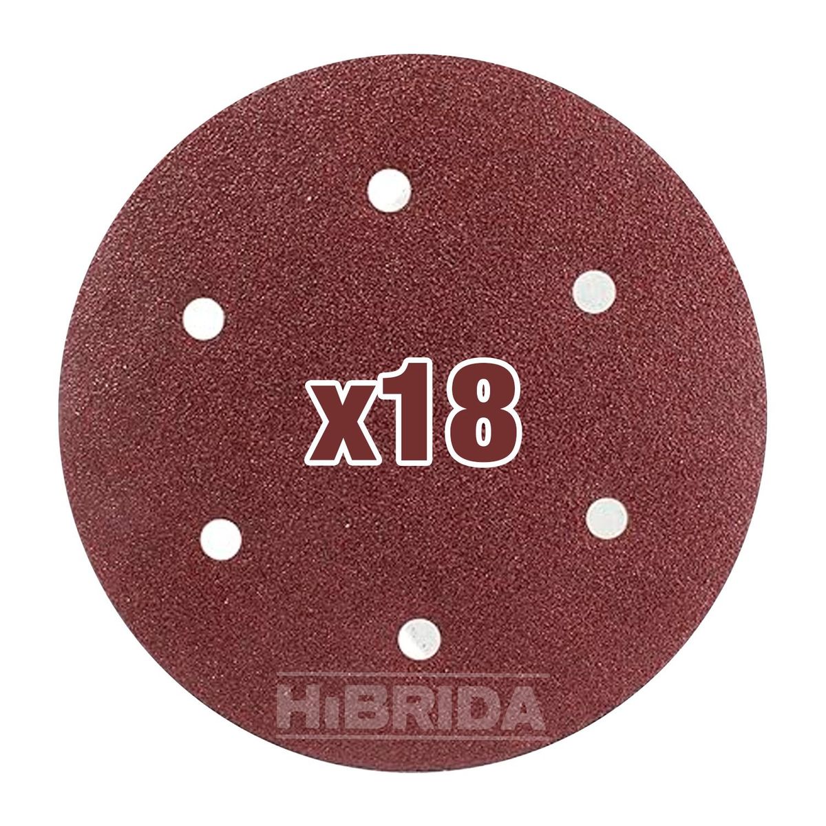 GENERICO - DISCO PAPEL LIJA X18 PARA LIJADORA DE PARED TECHO ABRASIVO - COMBO