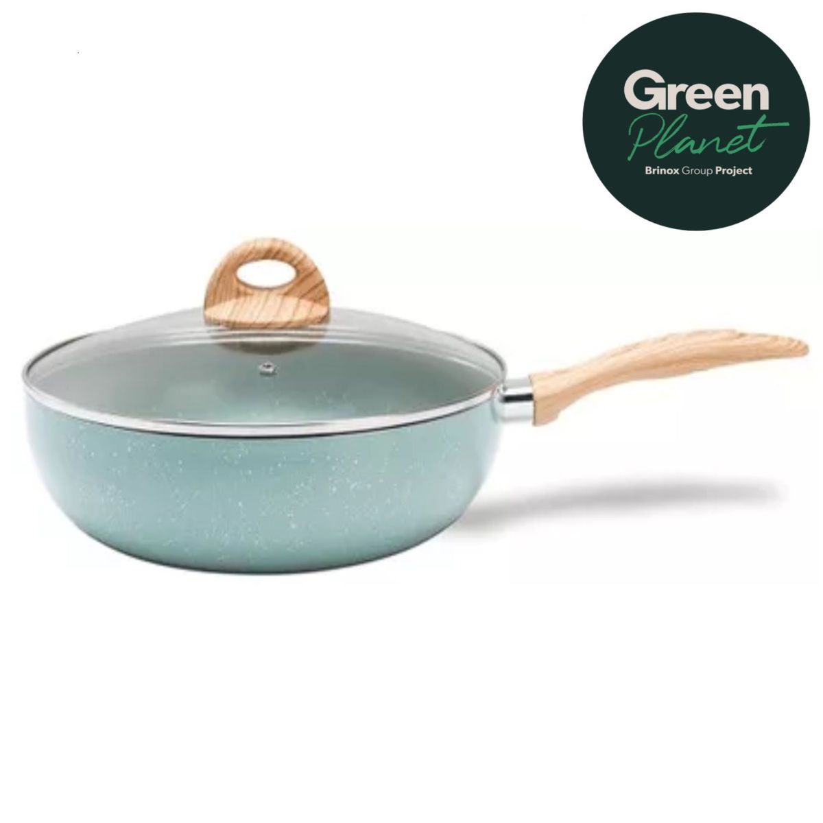 BRINOX - Wok Con Tapa 28cm 3.4L Brinox Botanika GreenPlanet