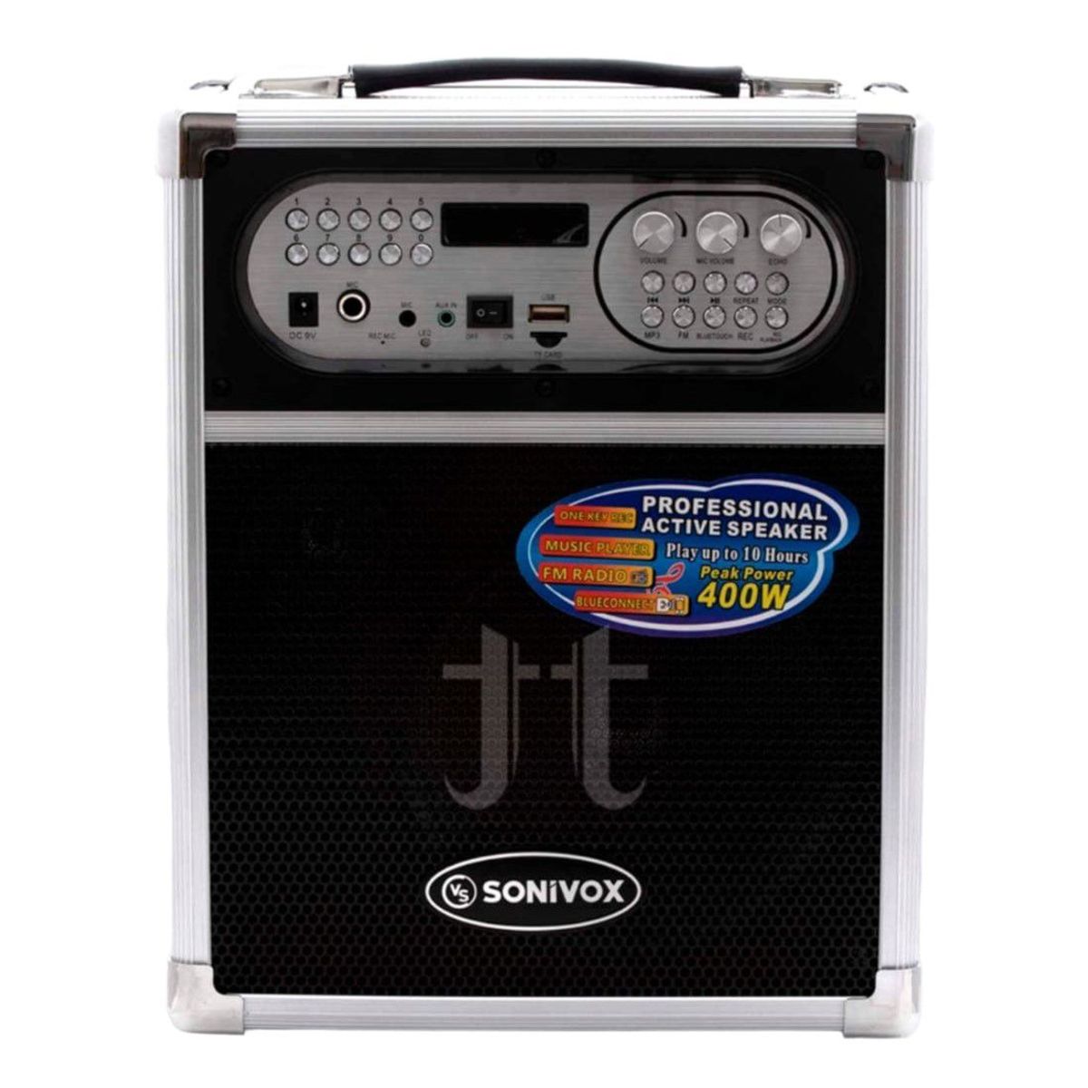 SONIVOX - Parlante Karaoke Sonivox VS- SP1455 Con Micro Inalámbrico