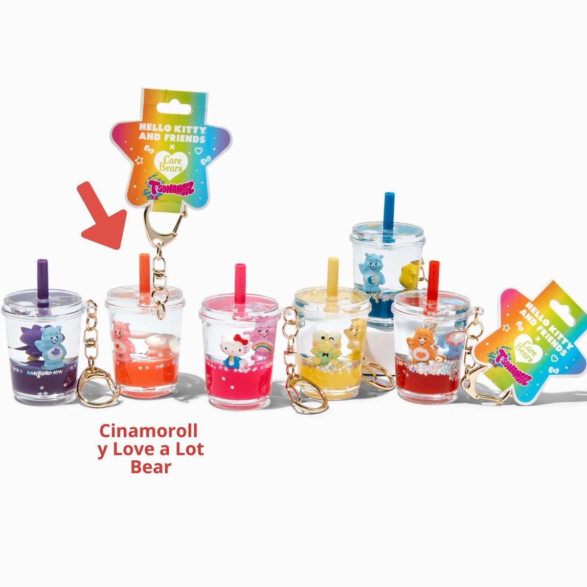 HELLO KITTY - Llavero Cinamoroll y Osito Hello Kitty Friend x Care Bears