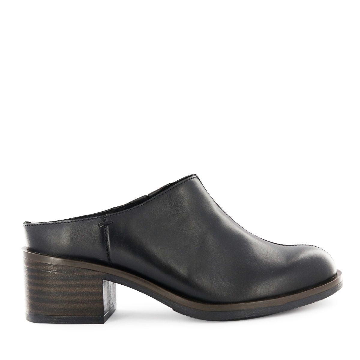 ECCO - Zuecos Mujer Ecco Texana02 Negro Cuero Natural