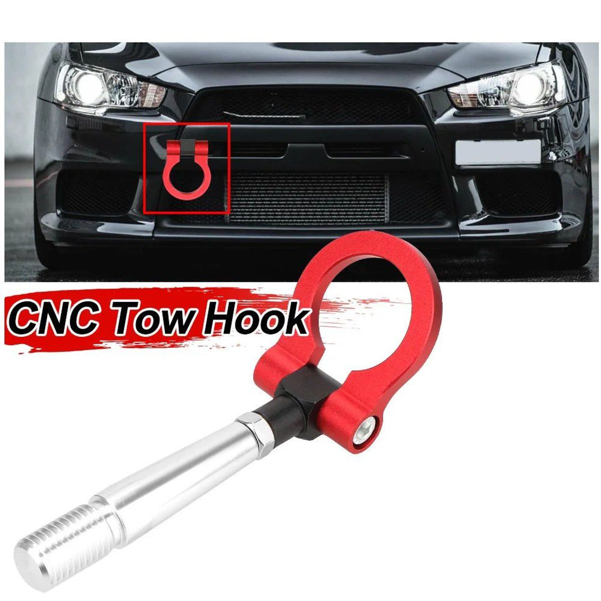 GENERICO - Gancho De Remolque Tuning Delantero Auto Hilo Grueso