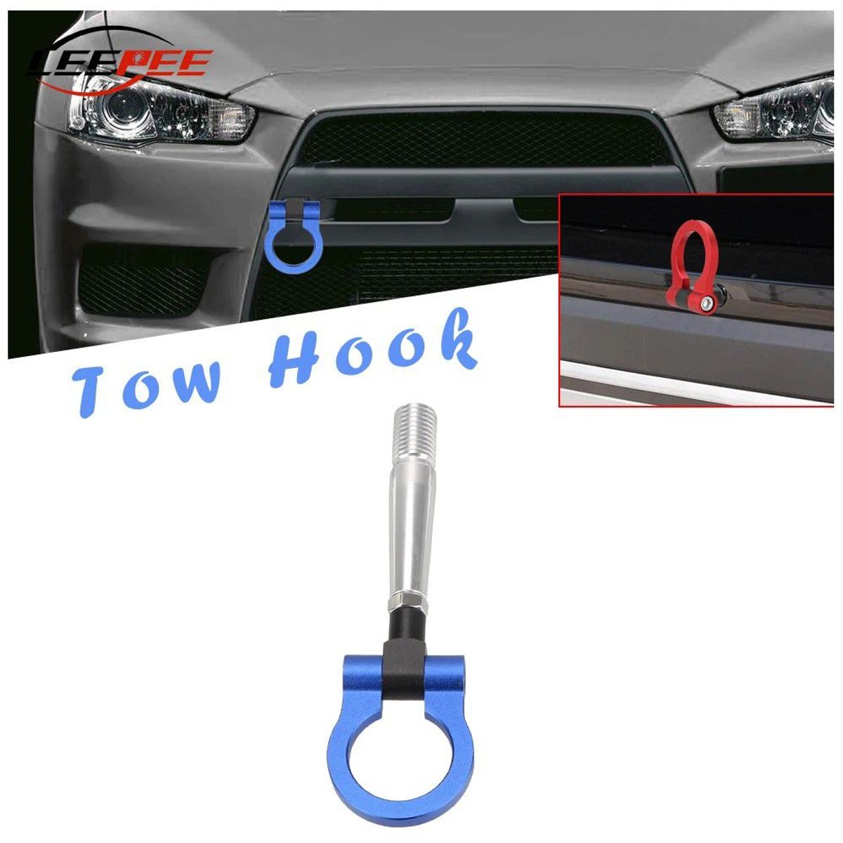 GENERICO - Gancho De Remolque Tuning Delantero Auto Hilo Grueso