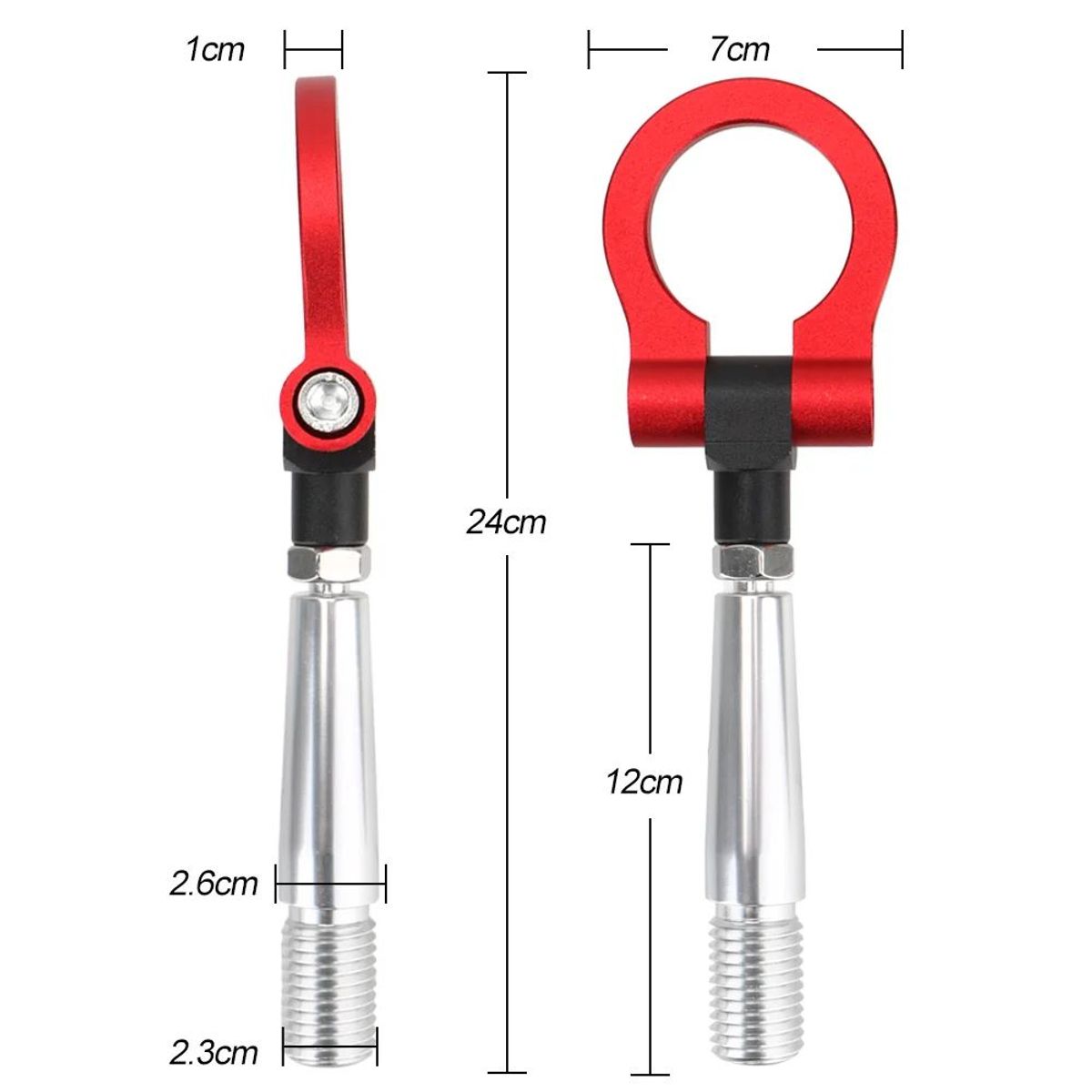 GENERICO - Gancho De Remolque Tuning Delantero Auto Hilo Grueso