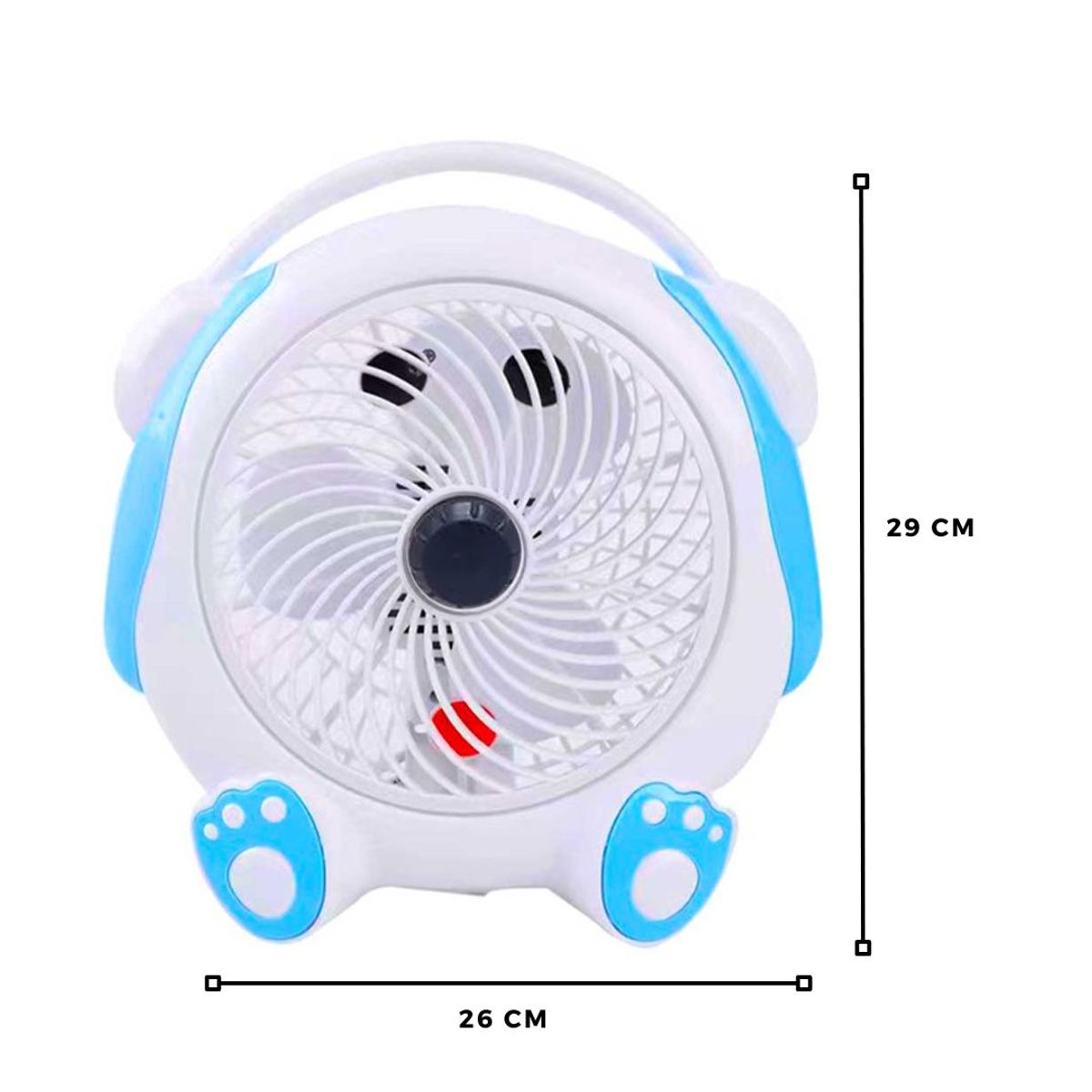 GENERICO - Ventilador Kawai 2 Velocidades Audifono Celeste