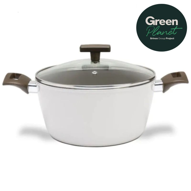 BRINOX - Cacerola Con Tapa 24cm 3.8L Brinox Organika GreenPlanet