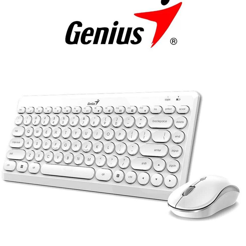 GENIUS - TECLADO GENIUS + MOUSE LUXEMATE Q8000 TKL  MULTIMEDIA SP WHITE