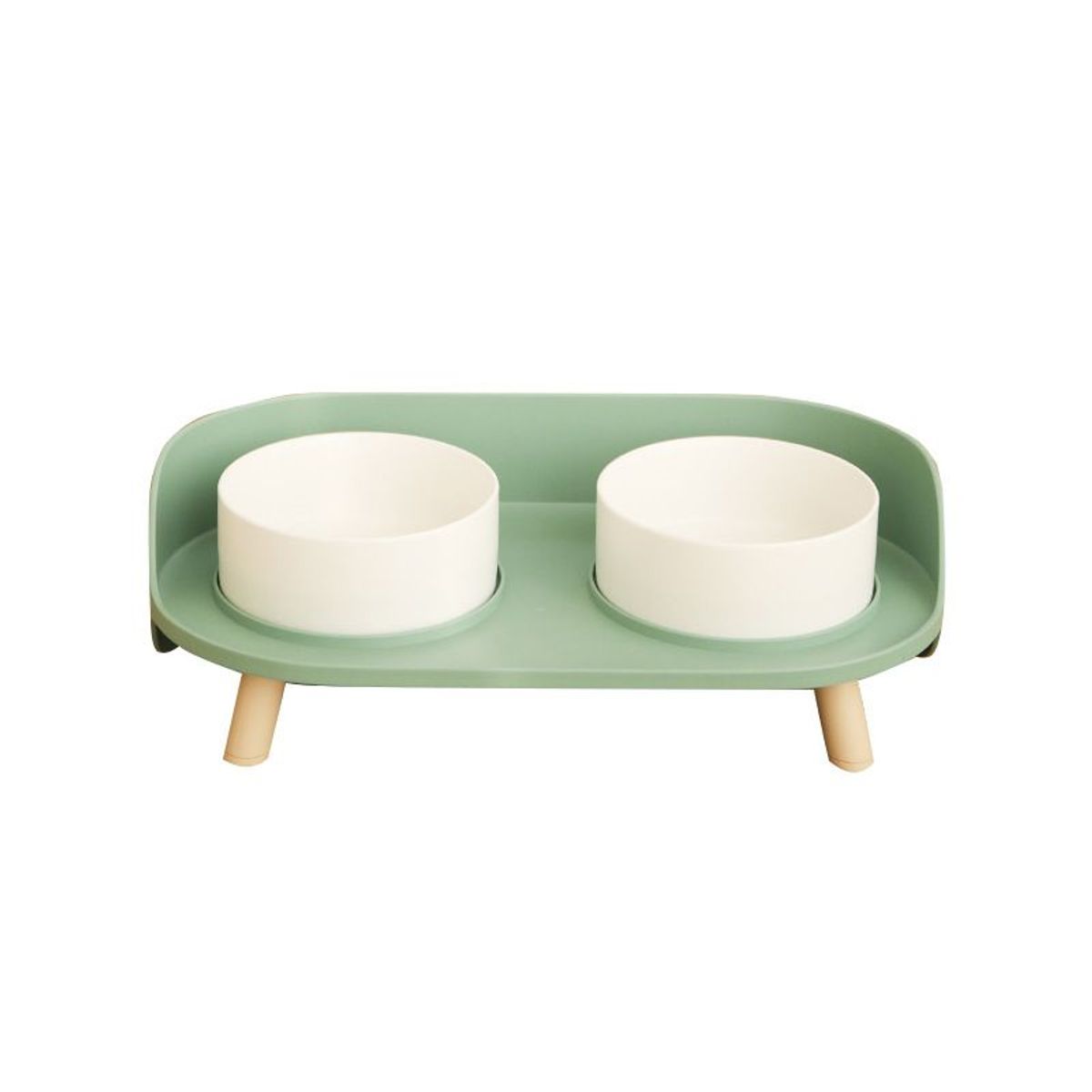 QUE PATAS PET SHOP - Platos Altos de Cerámica Verde