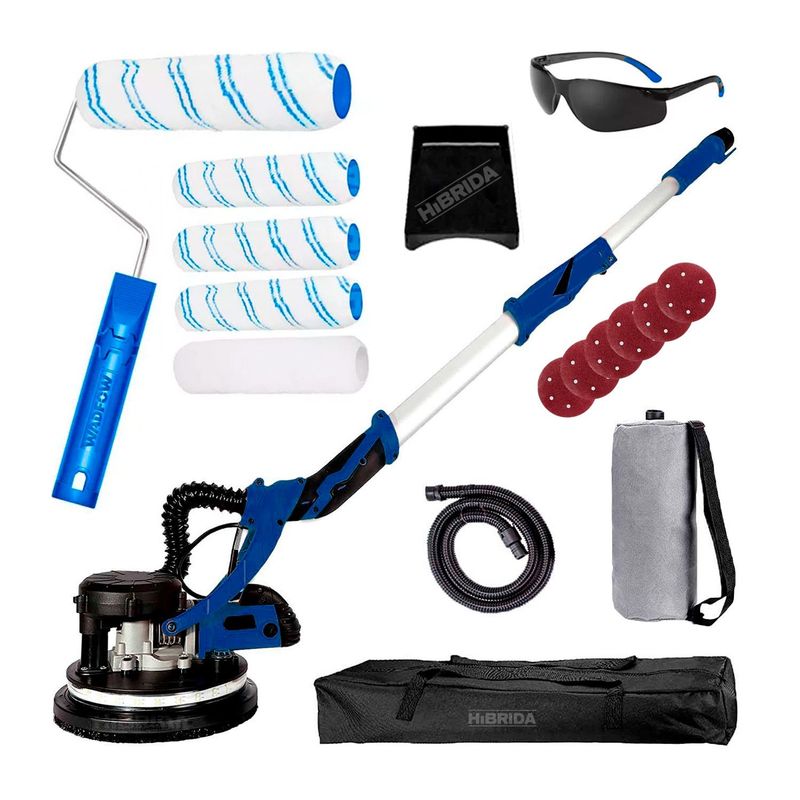 XTD - LIJADORA DE PARED DRYWALL TECHO MÁS RODILLO 9'' 7 EN 1 PINTURA - COMBO