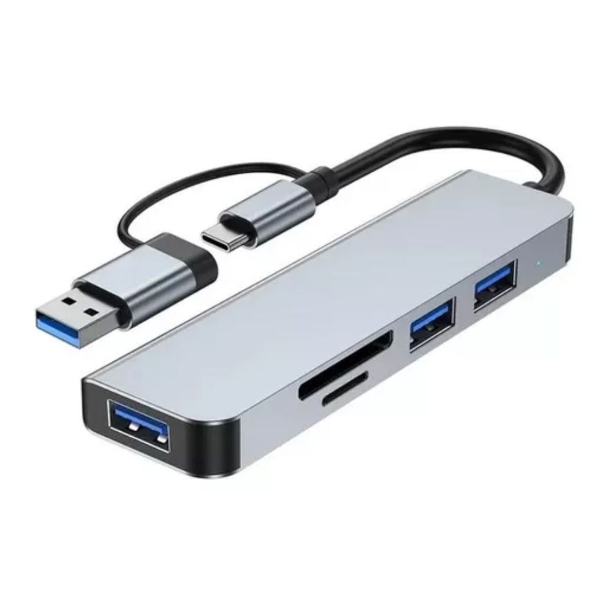 SEISA - Hub Tipo C y USB 5en1 - SD y microSD - Para Macbook y Windows - Seisa