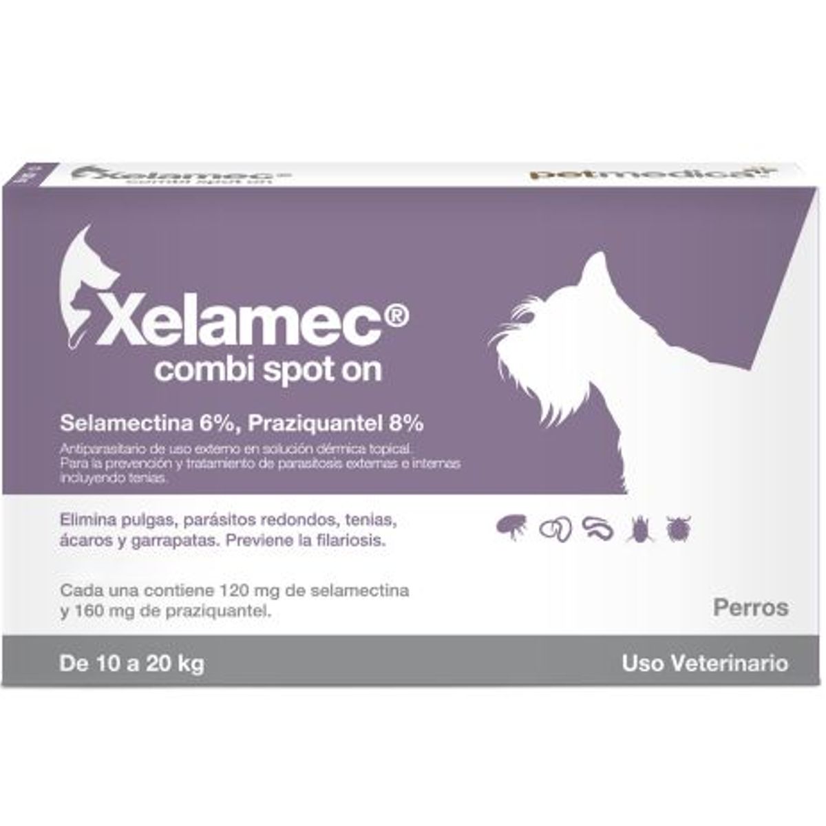 AGROVET - XELAMEC COMBI SPOT ON 20 ML - PERROS DE 10 A 20 KG