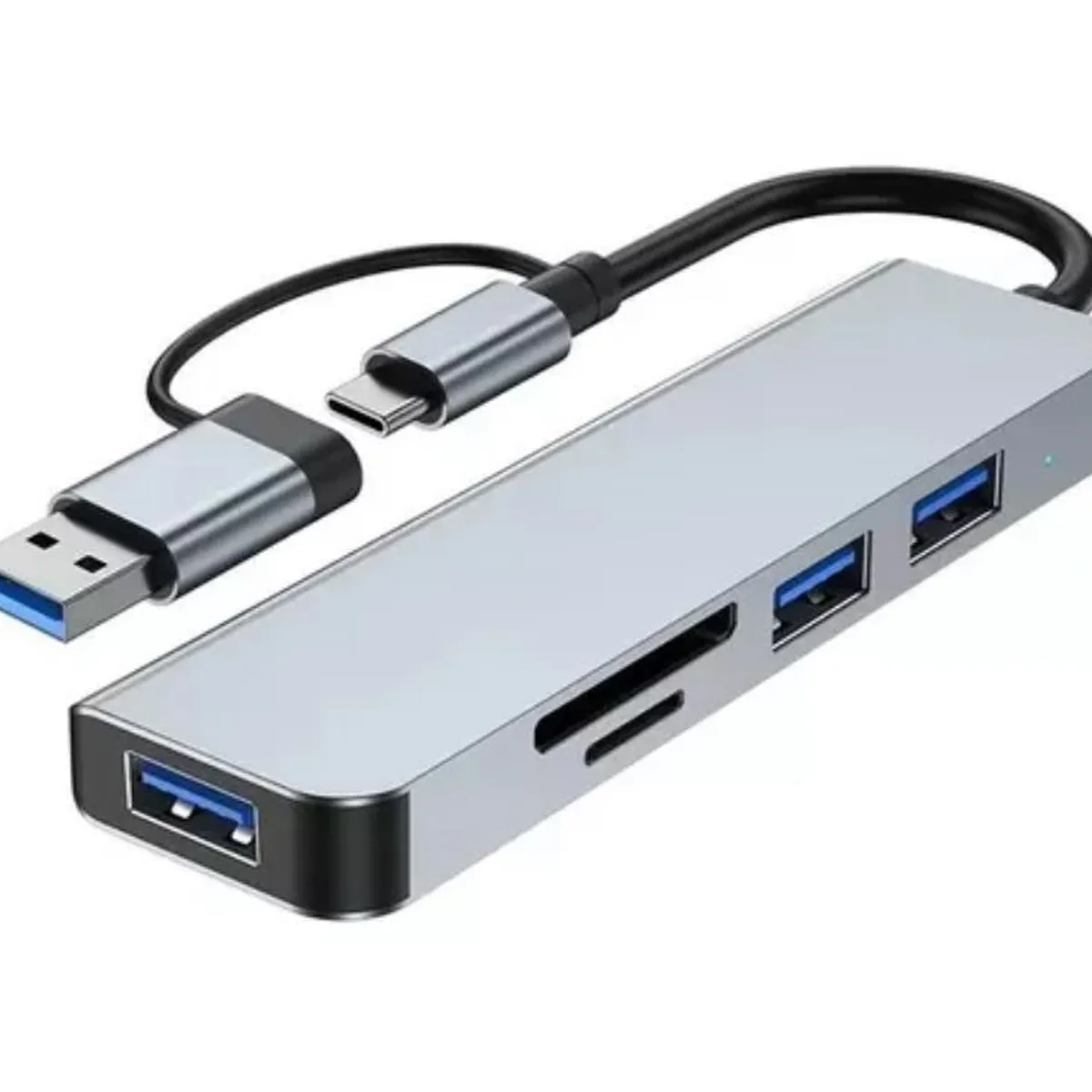 SEISA - Hub Tipo C y USB 5en1 - SD y microSD - Para Macbook y Windows - Seisa