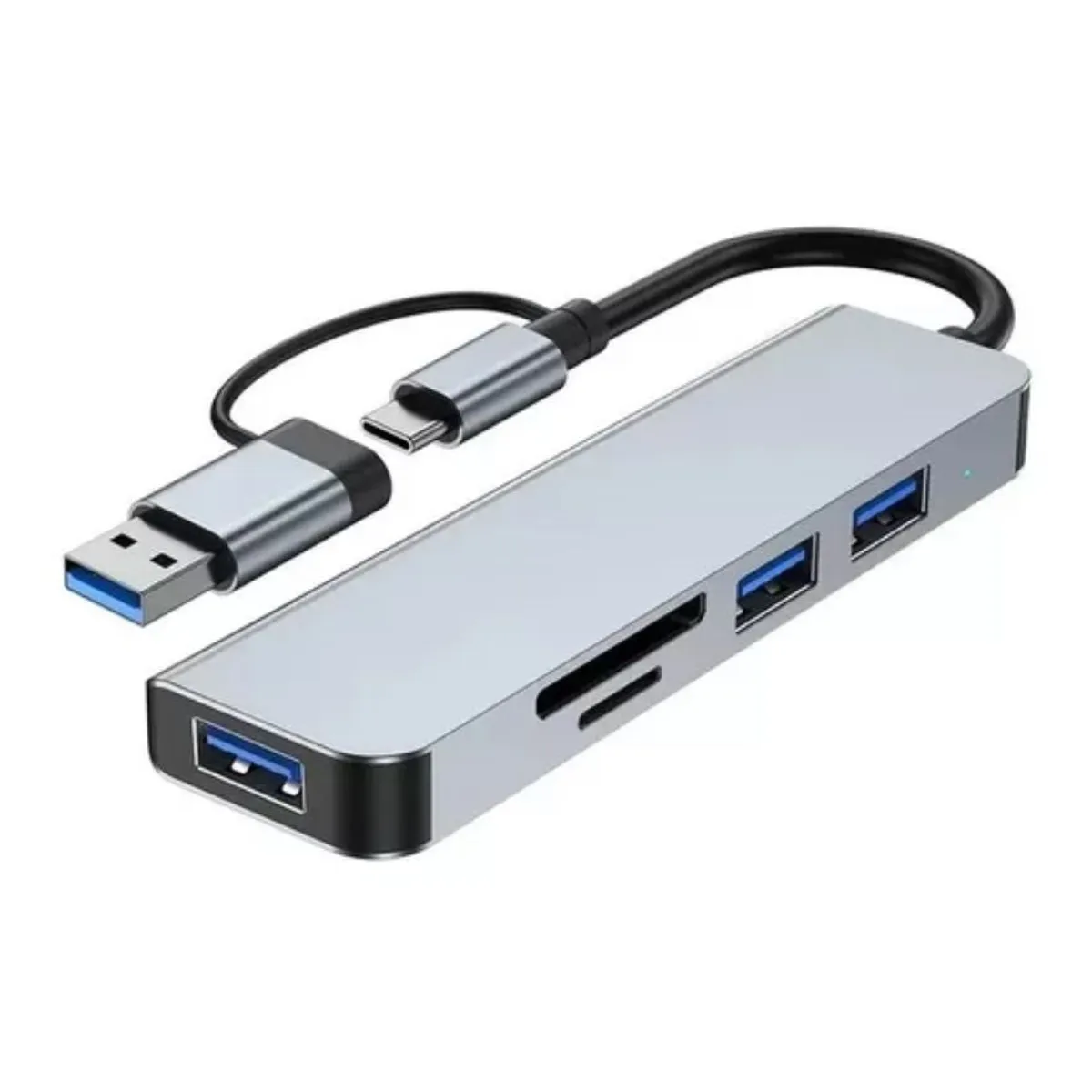 SEISA - Hub Tipo C y USB 5en1 - SD y microSD - Para Macbook y Windows - Seisa