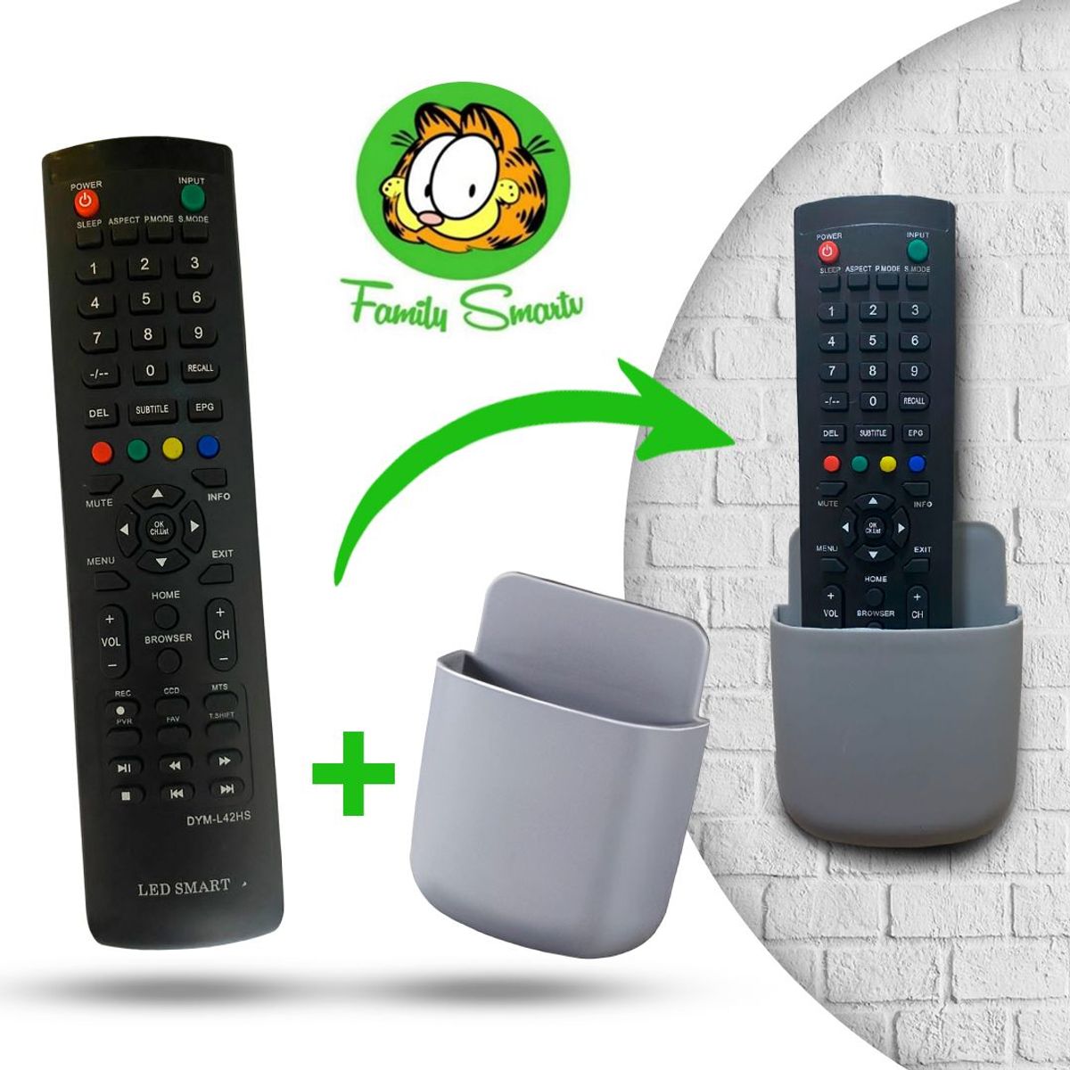 UNIVERSAL - Control Remoto Orizon Tv Led Smart + Soporte Multifuncional