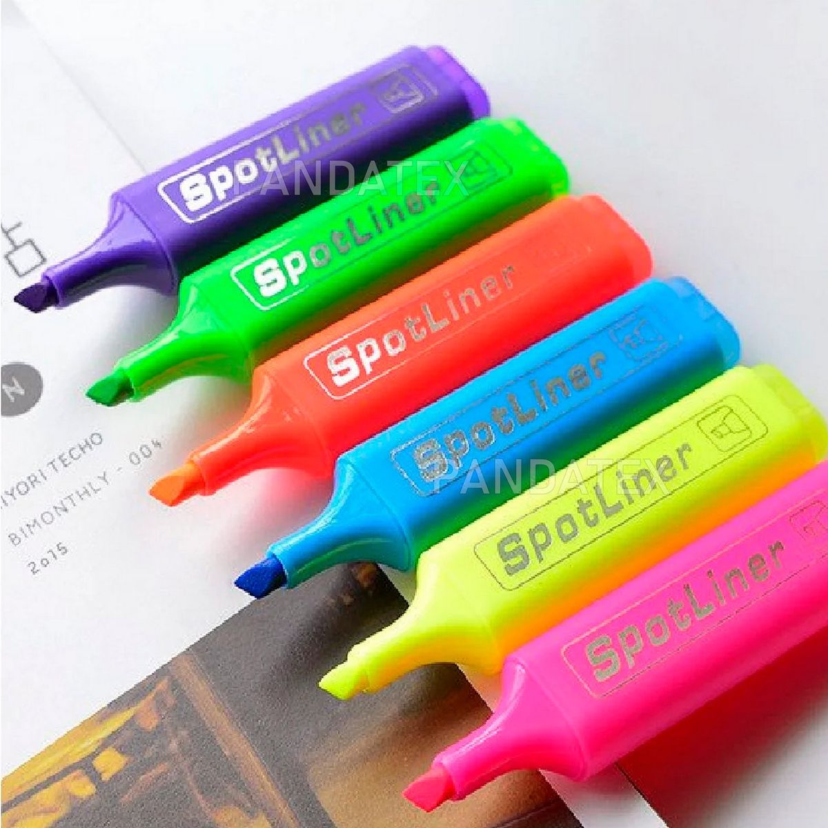 GENERICO - RESALTADORES  COLOR NEON SET X 6 PCS