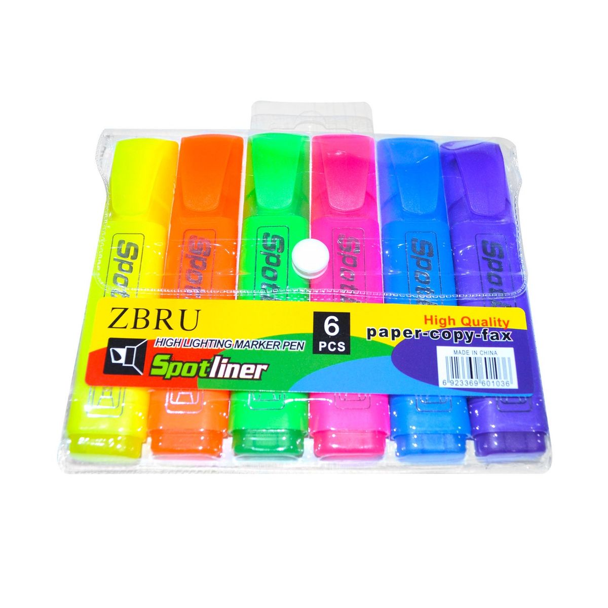 GENERICO - RESALTADORES  COLOR NEON SET X 6 PCS