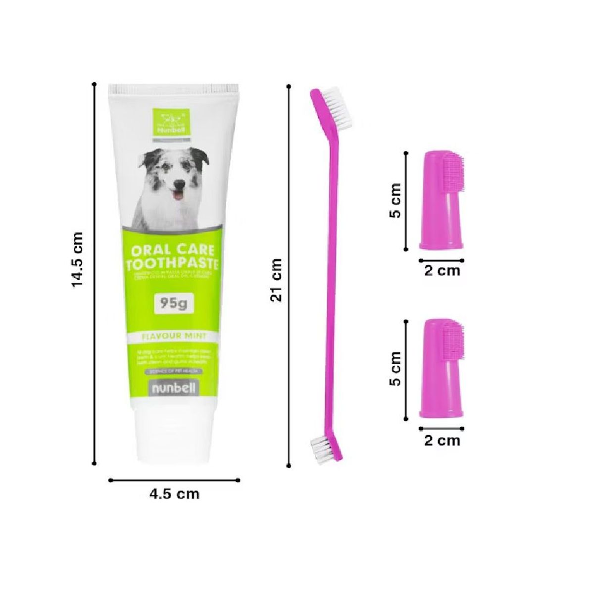 OTTOWARE - KIT DE CEPILLOS Y PASTA DE DIENTES PARA MASCOTAS