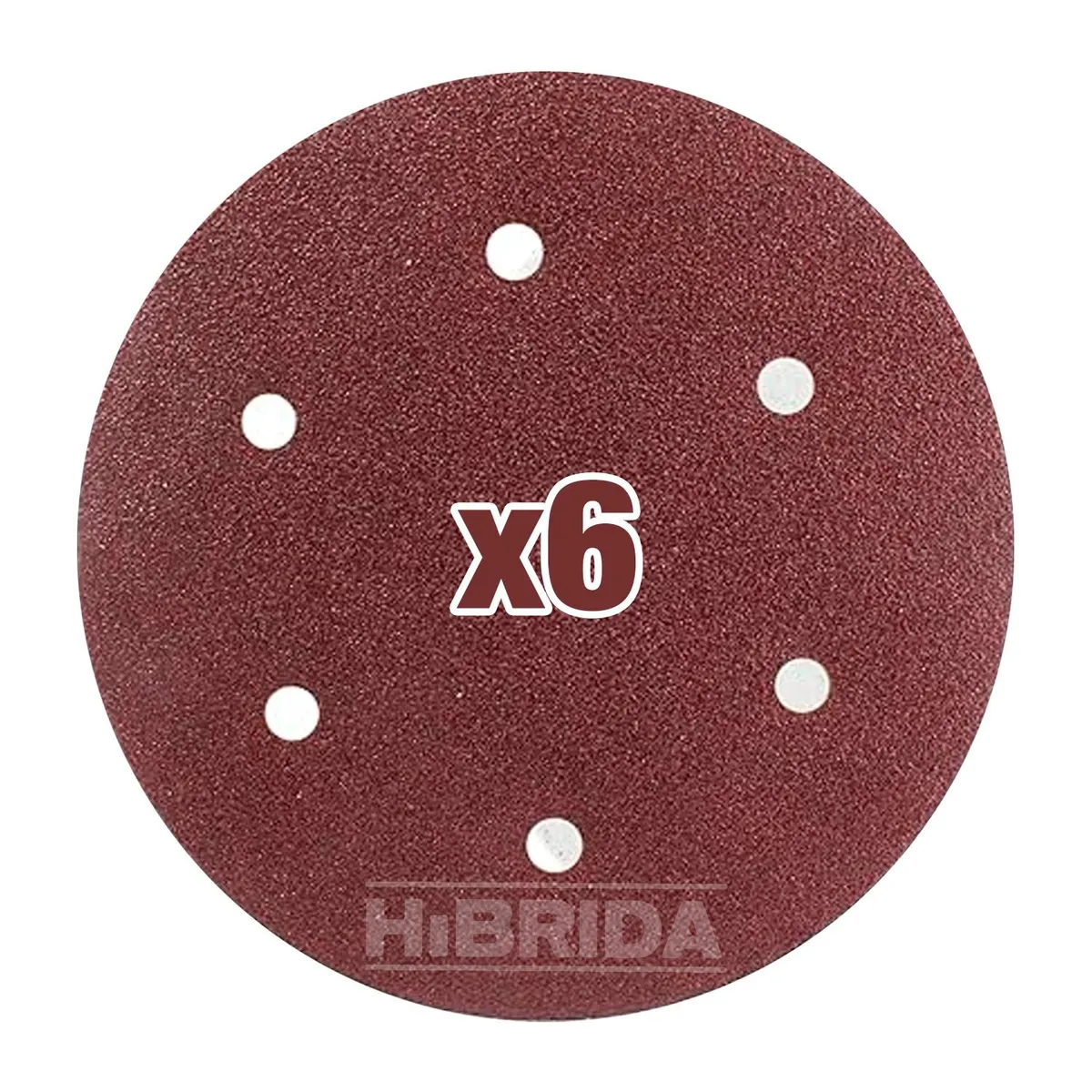 GENERICO - DISCO PAPEL LIJA X6 PARA LIJADORA DE PARED TECHO ABRASIVO - COMBO