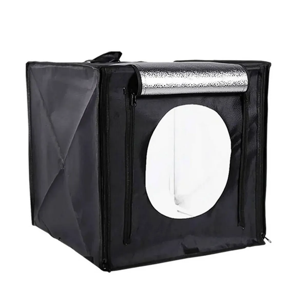 NEO DIGITAL - Caja Cubo de luz 80cm estudio fotográfico dos tiras LED regulable PS80