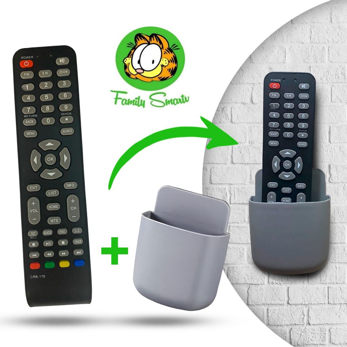 UNIVERSAL - Control remoto orizon para smart tv android + Soporte Multifuncional