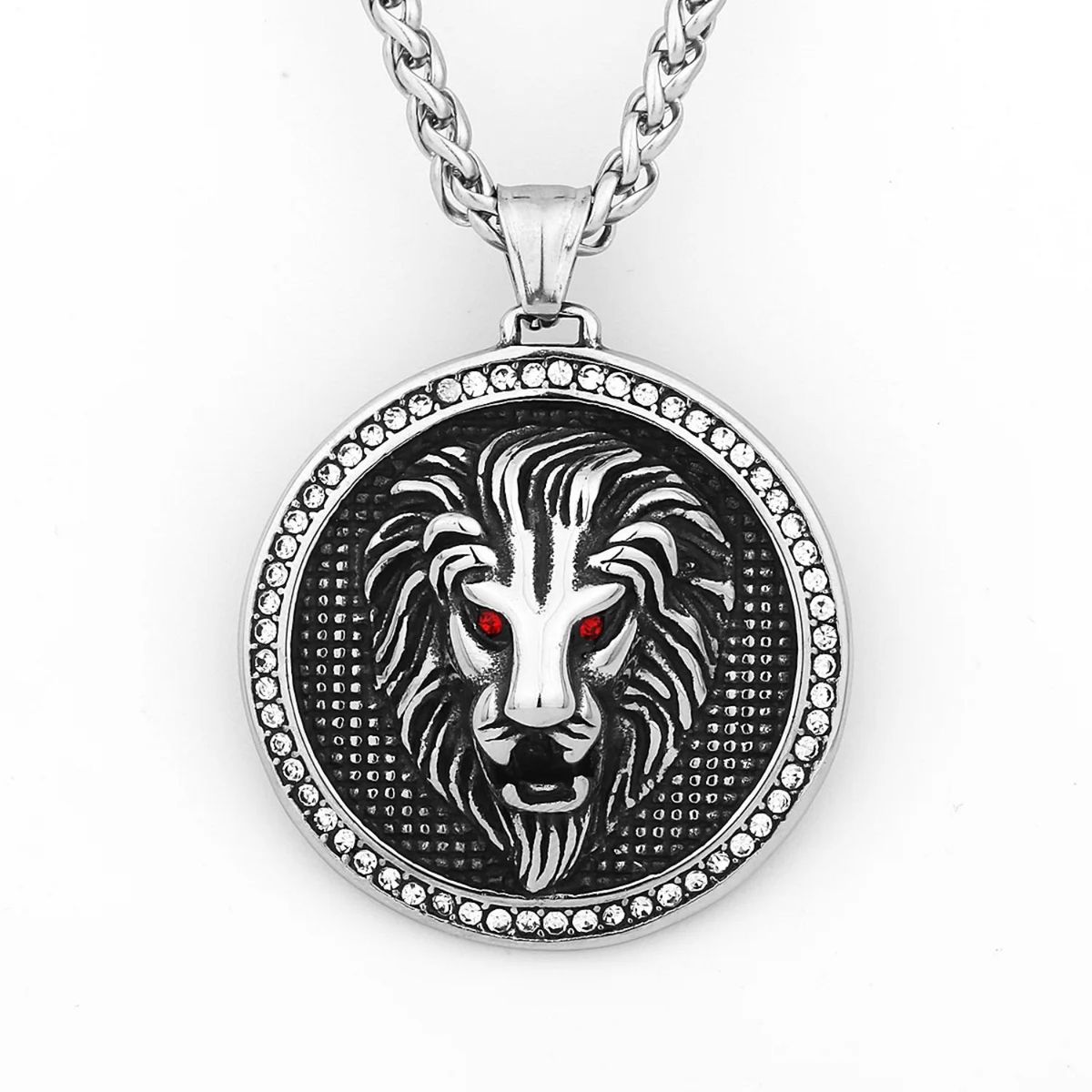 GENERICO - Colgante de León de Acero Inoxidable 316L para Hombres