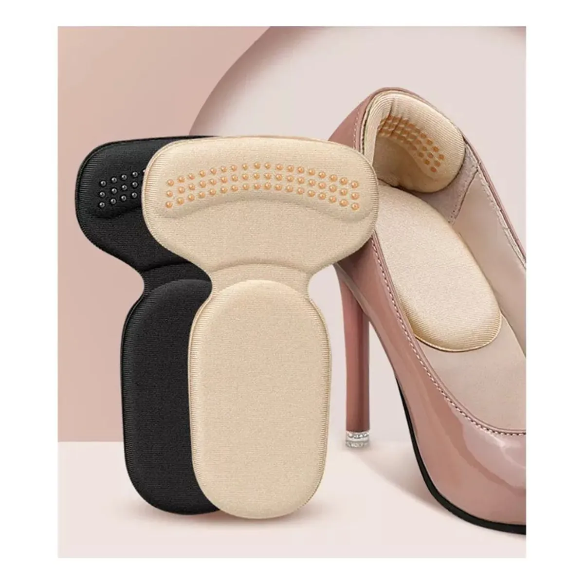 GENERICO - Plantilla con Soporte Talón Adhesivo Antideslizante Forma T