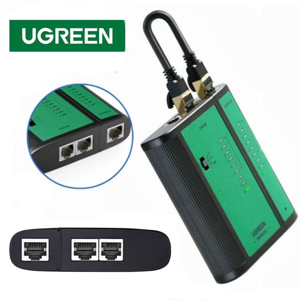 UGREEN - Lan Testeador Rj45 Rj11 Probador Cable de Red UGREEN Testeador