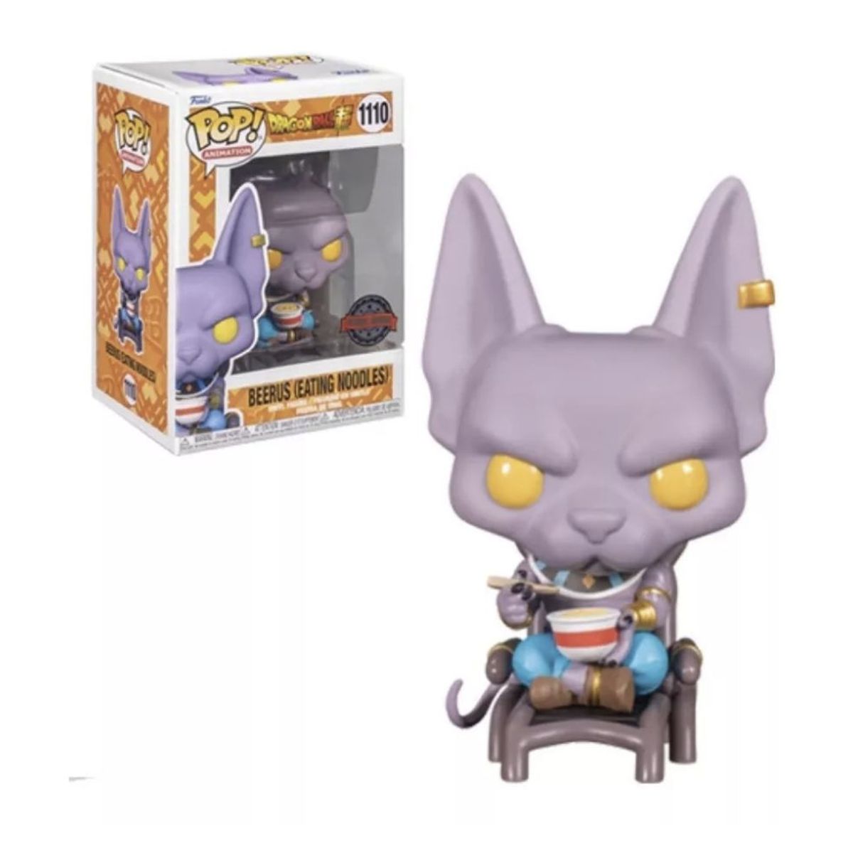 FUNKO - Beerus comiendo Ramen Funko Pop 1110 Dragon Ball Z