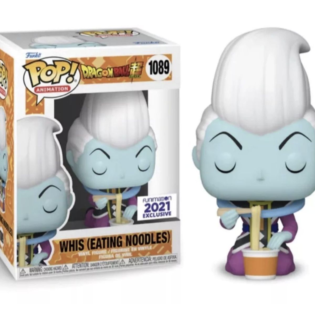 FUNKO - Whis fideos Funko Pop 1089 Dragon Ball Z Funimation