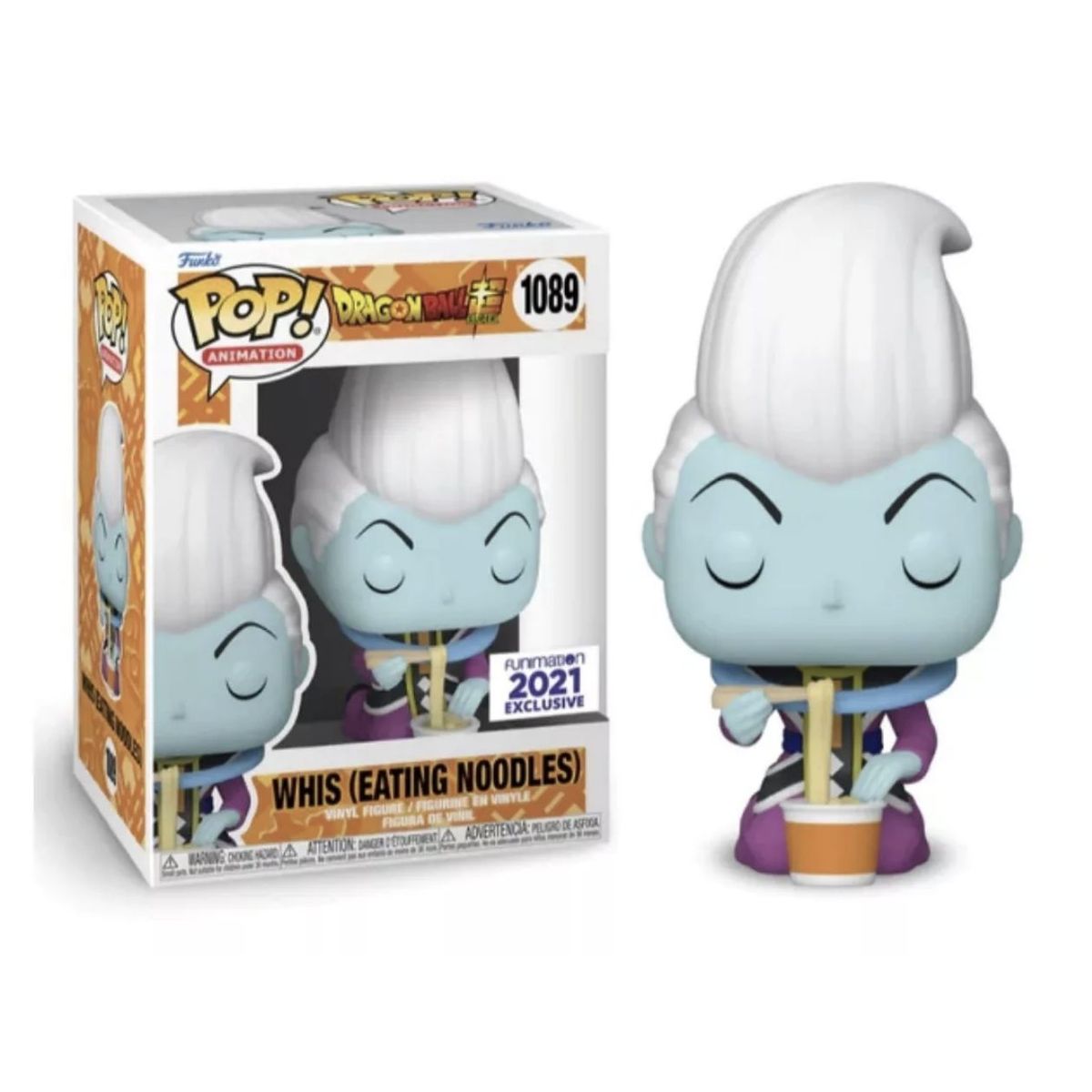 FUNKO - Whis fideos Funko Pop 1089 Dragon Ball Z Funimation