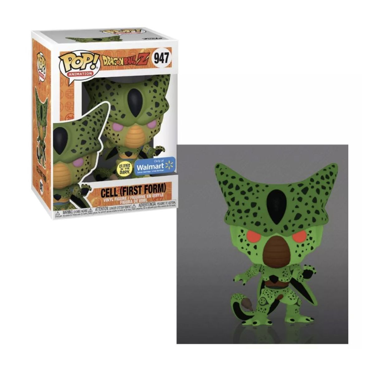 FUNKO - Cell Glow In The Dark Funko Pop 947 Dragon Ball Walmart