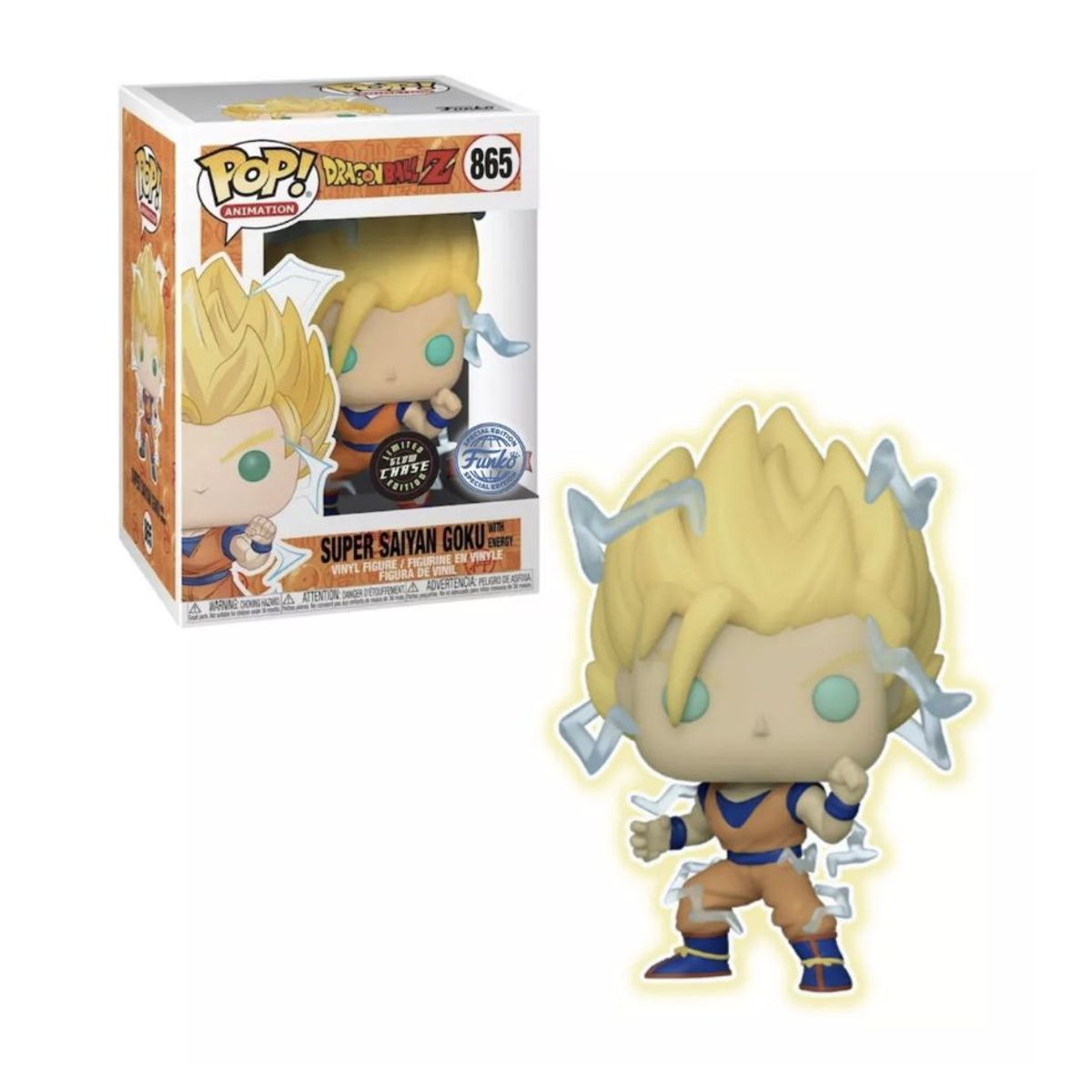 FUNKO - Super Saiyan Goku Chase Gitd Funko Pop 865 Dragon Ball SE