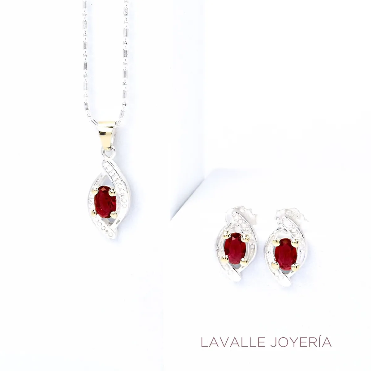 OEM - Set Fiore en Oro 18k  y Plata Lavalle Joyería