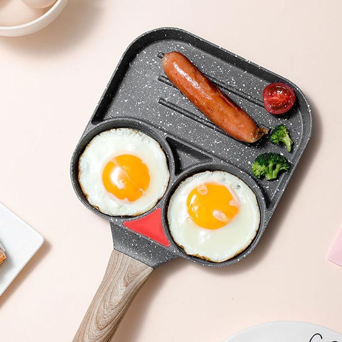 GENERICO - Sartén Antiadherente de 3 divisiones