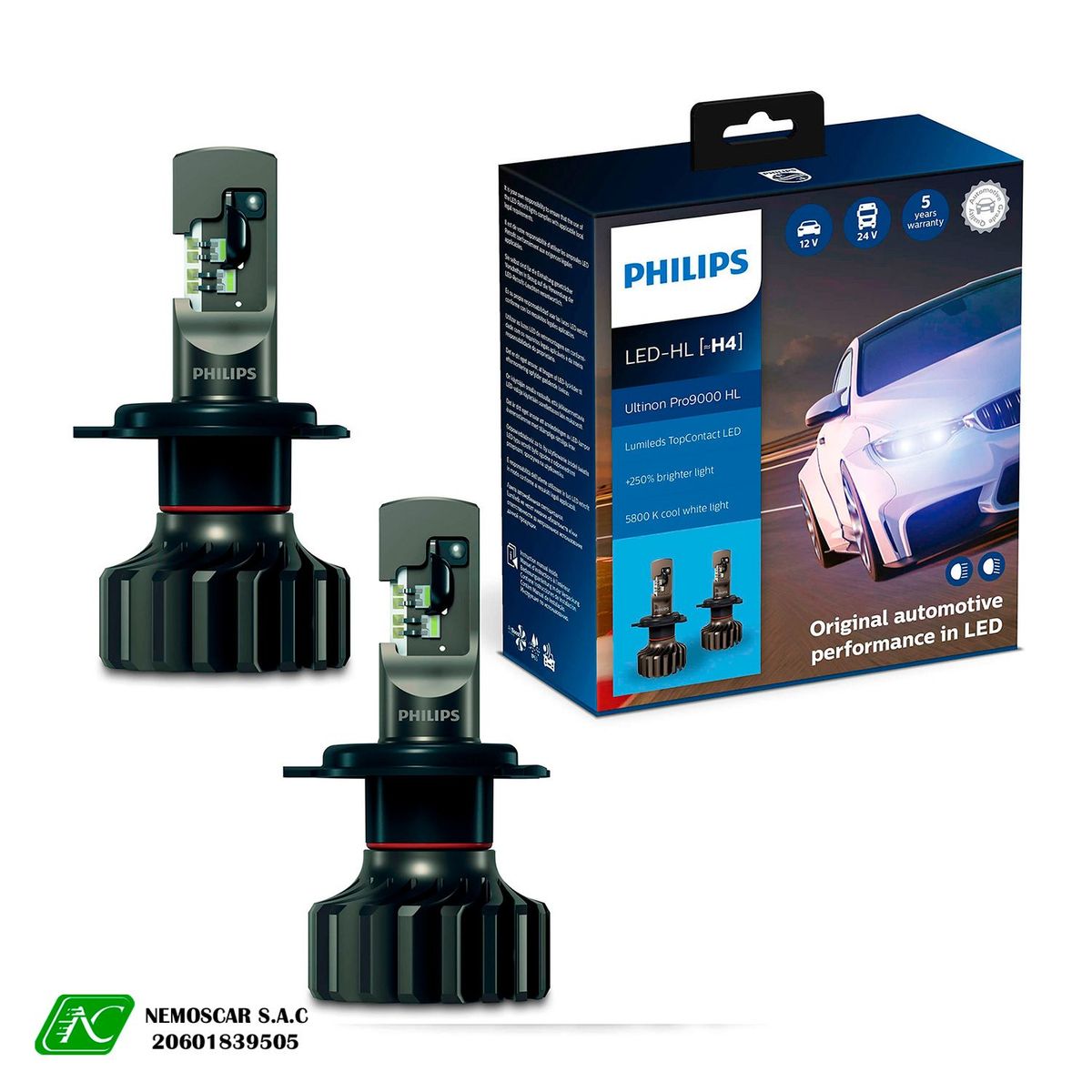 PHILIPS - PHILIPS ULTINON PRO9000 H4