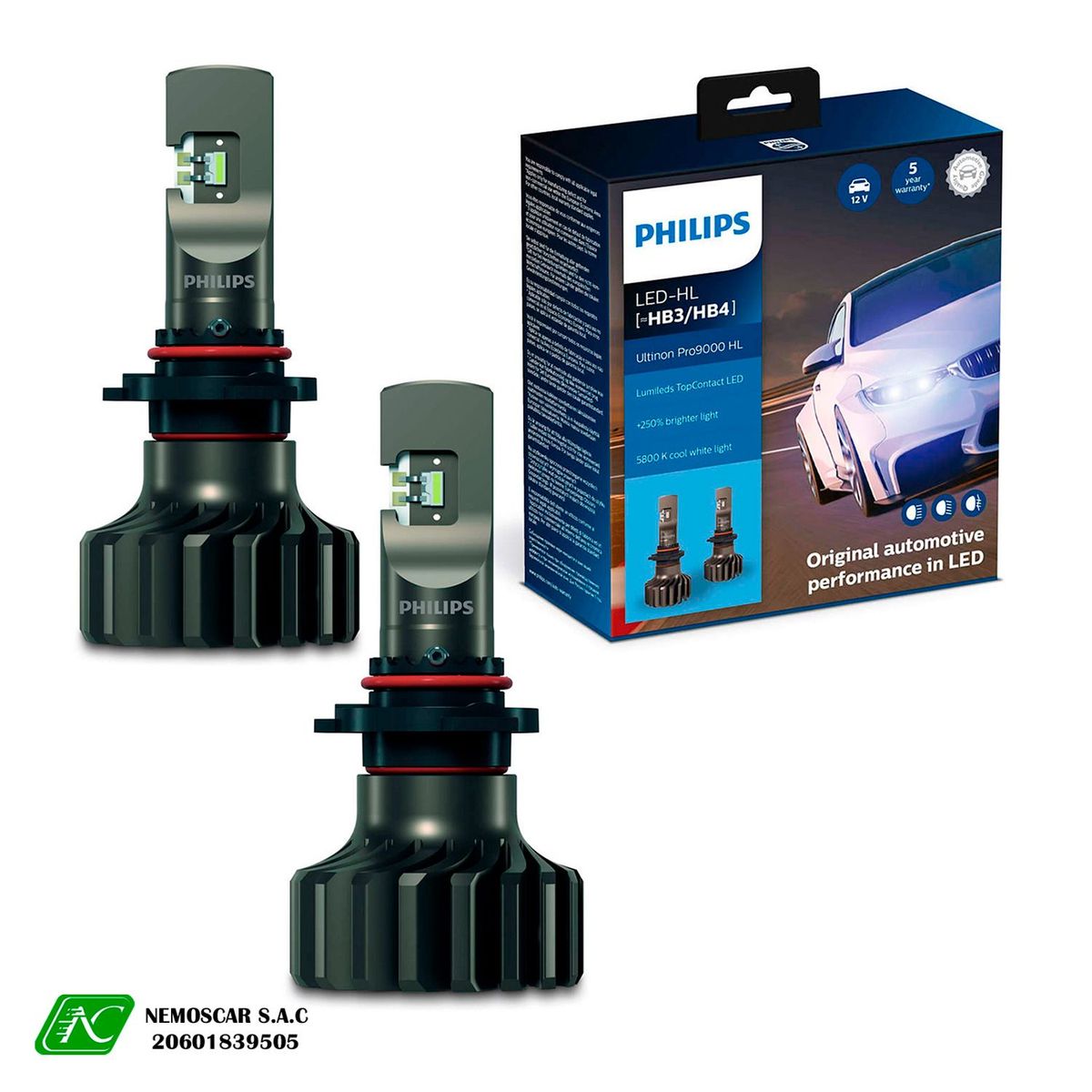 PHILIPS - PHILIPS ULTINON PRO9000 HB3 / HB4  / 9005