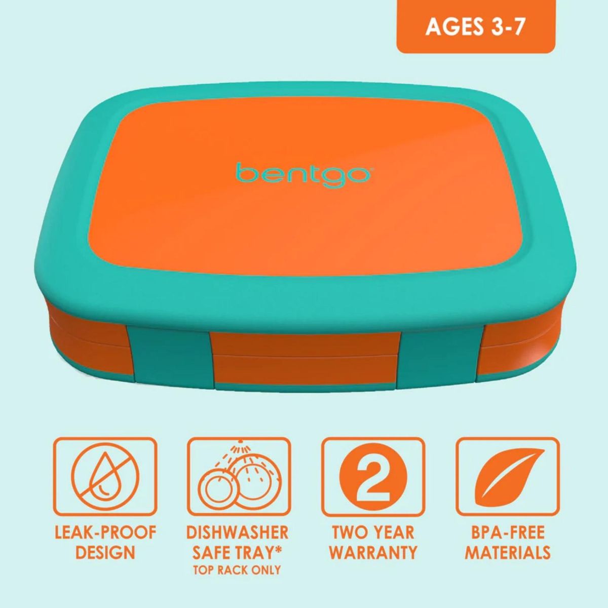 BENTGO - Lonchera Bentgo Kids Lunch Box - Naranja